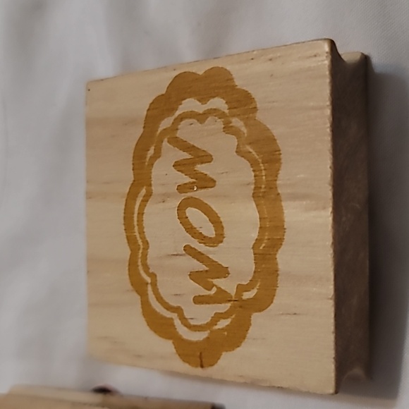 Set of 3 Comic Book Phrase Clouds, BOOM, POW, Wow phrase Wooden Rubber Stamps - Picture 5 of 5